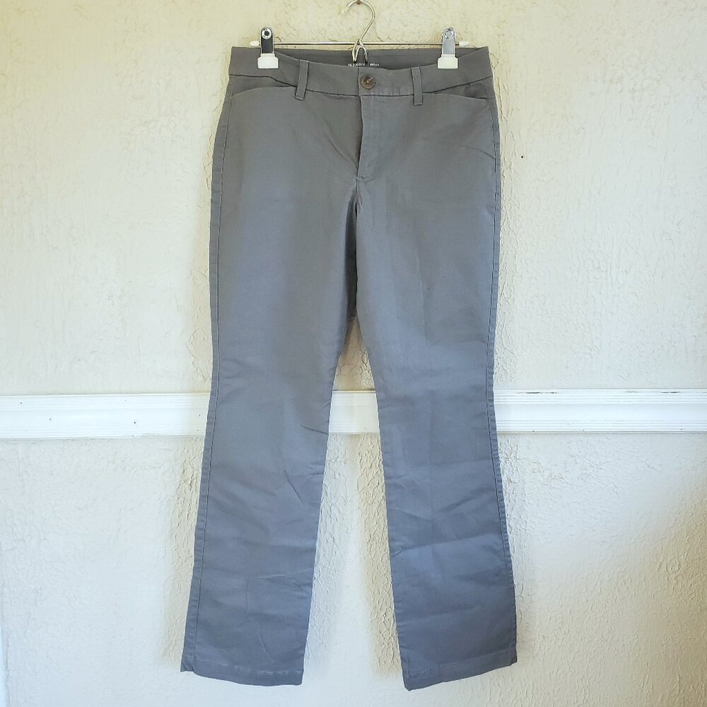 Old Navy Boot Cut Chino Pants, Gray, Women's size 8